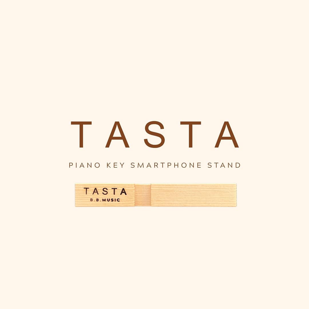 B.B. Music 株式会社 | TASTA｜鍵盤を持ち歩く木製スマートフォンスタンド